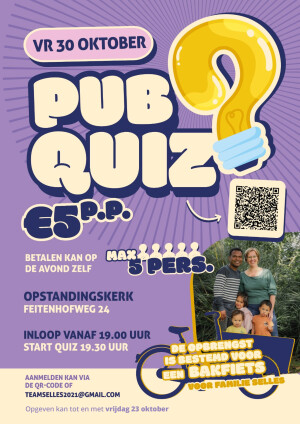 Pubquiz t.b.v. familie Selles