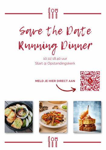 Nieuwe datum Running Dinner bekend