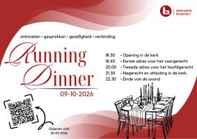 Sionskerk Running Dinner 9 oktober 2026